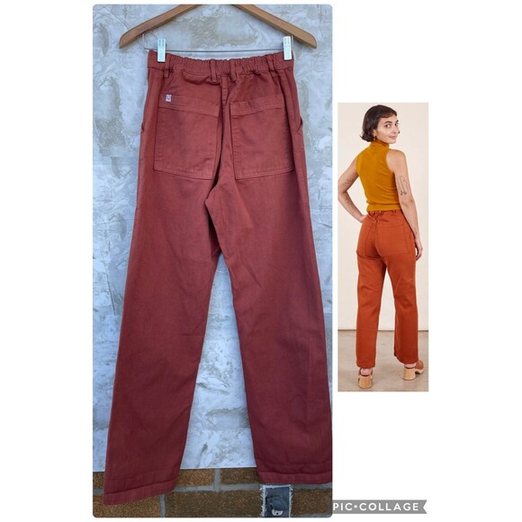 BIG BUD PRESS WORK PANTS - BURNT TERRACOTTA SIZE XS - Picture 2 of 12